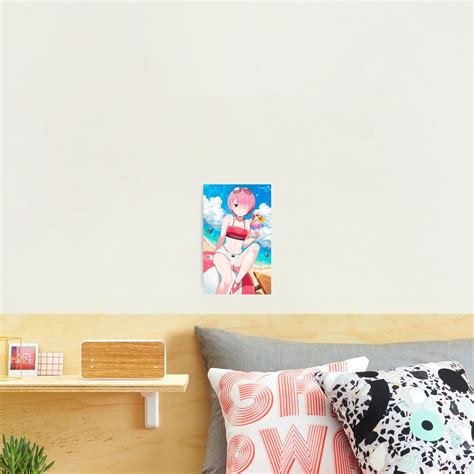 Cute Ram Adorable Bikini Waifu Kawaii Re Zero Anime RZ Girl Photographic Print For Sale By