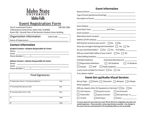 Printable Event Registration Form How To Create An Event Registration