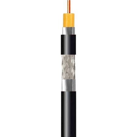 Wood Coil M Coaxial Cable Sk Plus Black Televes