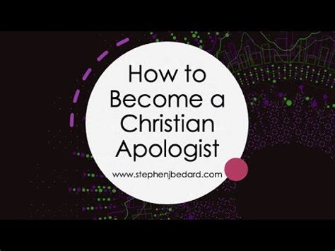 How To Become A Christian Apologist Youtube