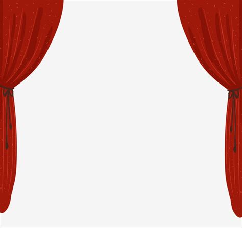 Red Stage Curtains Clipart