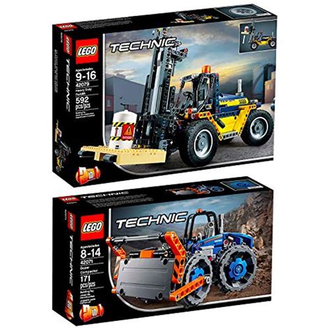 Lego Technik 2er Set 42079 42071 Schwerlast-Gabelstapler im LEGO ...
