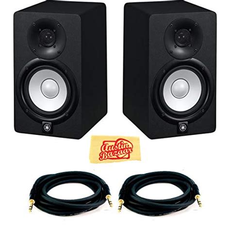 Yamaha HS8 8 Inch Powered Studio Monitor Pair Bundle With Two Monitors