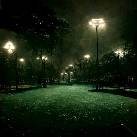 Empty Park At Night by FFDP-Neko on DeviantArt