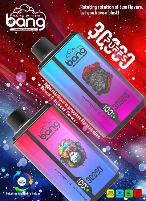 Bang 30000 Puffs Disposable Vape Dual Pod Dual Flavors Puff 30k