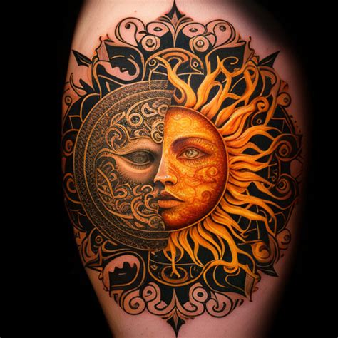 65 Sun Moon Tattoo Ideas - TattooClue.com