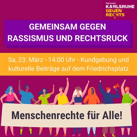 Kundgebung Gemeinsam Gegen Rassismus Und Rechtsruck Menschenrechte