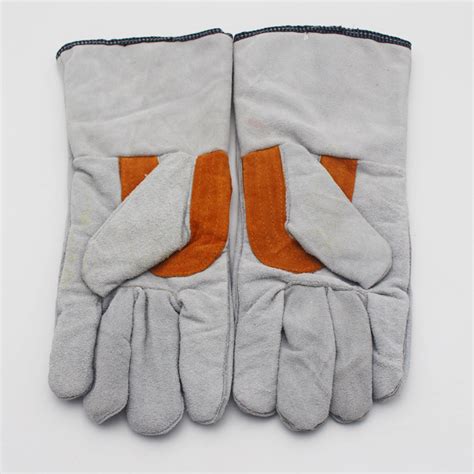 With Reinforcement On Palm And Thumb Safety Gloves China Cow Split