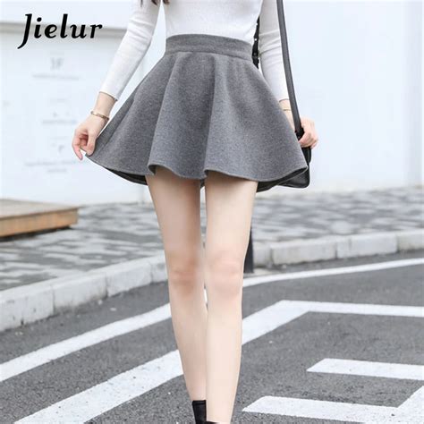 Jielur Fashion Sexy Ladies Short Skirt Female Fall Winter High Waist