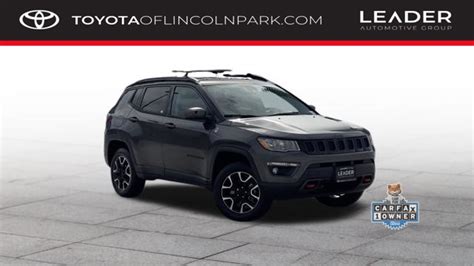 Pre Owned 2021 Jeep Compass Trailhawk 4d Sport Utility In Tlp1829aa Leader Auto Group