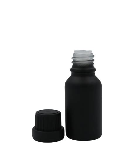 Ml Matte Black Glass Bottles With Mm Dripper Insert And Tamper