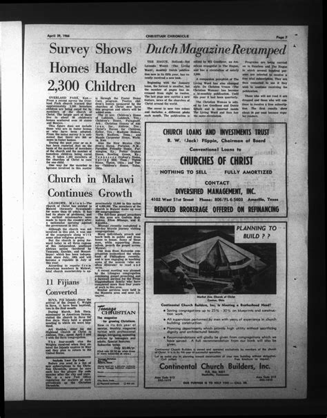 Christian Chronicle (Abilene, Tex.), Vol. 23, No. 30, Ed. 1 Friday