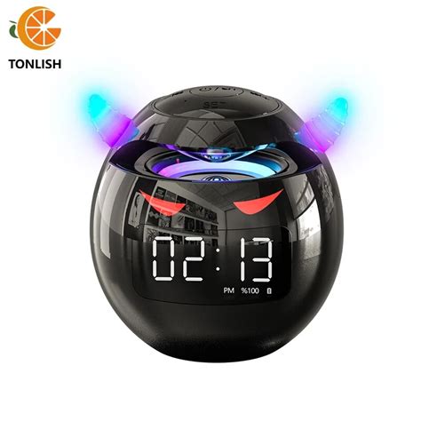 Tonlish-Bluetooth-Speaker-with-LED-Display-and-Colorful-Light-360 ...