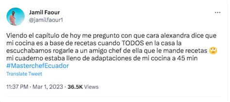 ¡la Dejó En La Calle Jamil Revela Que Alexandra “rogaba” Para Que “un Amigo Le Mande Recetas