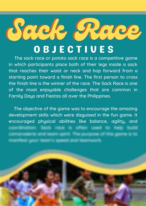 Solution Sack Race And Its Objectives And Purpose Pe Studypool