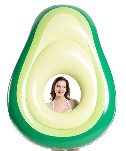 Jasonwell Inflatable Avocado Pool Float Floatie With Ball Water Fun