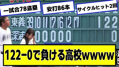 野球のルールを変えた伝説の試合「122対0の青春」【高校野球】【ネットの反応プロ野球ニュース】 Magmoe