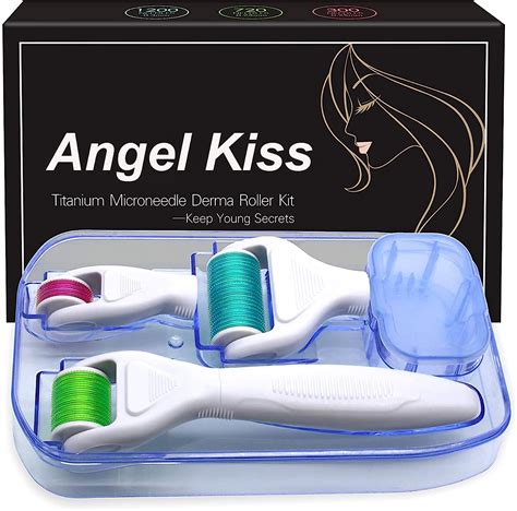 Derma Roller Kit Angel Kiss In Kit Per Microaghi In Titanio