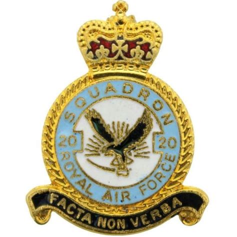 20 Squadron Royal Air Force Raf Lapel Badge