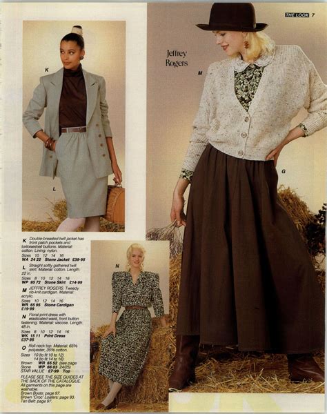 Freemans 1988 89 Autumn Winter Mail Order Catalogue Fashion Outfits