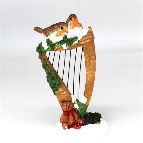 Irish Harp with robins | Welcome to St Brigids Knock