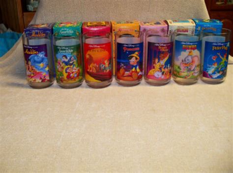 Walt Disney World Burger King Classic Collector Series Glasses 1994