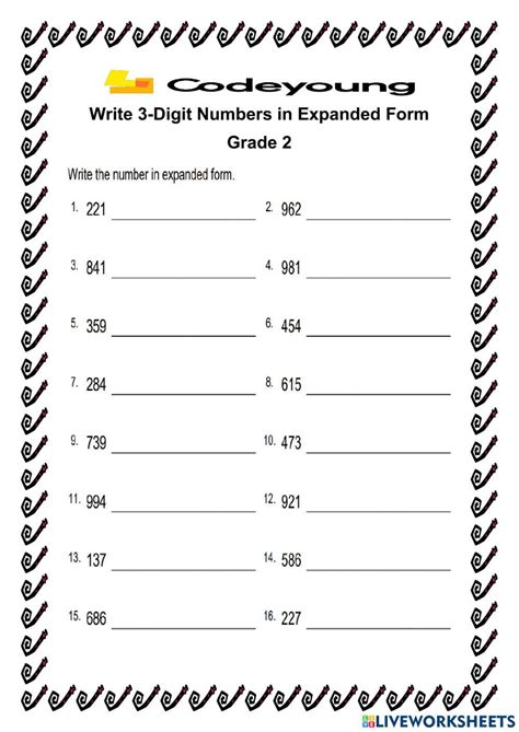 Free Expanded Notation Worksheet Grade 3 Download Free Expanded Notation Worksheet Grade 3 Png