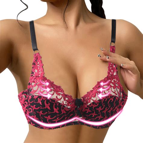 Leey World Lingerie For Women Plus Size All Day Deep V Wireless Bra