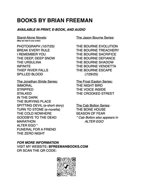 Bourne Books In Order 10