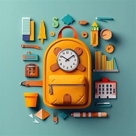 Premium AI Image | Elevate Education Celebrate Back to School with a Stunning 3D Paper Cut Craft ...