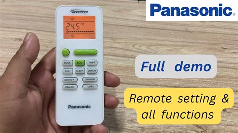 Panasonic Inverter Ac Remote Settings All Functions Panasonic Dc