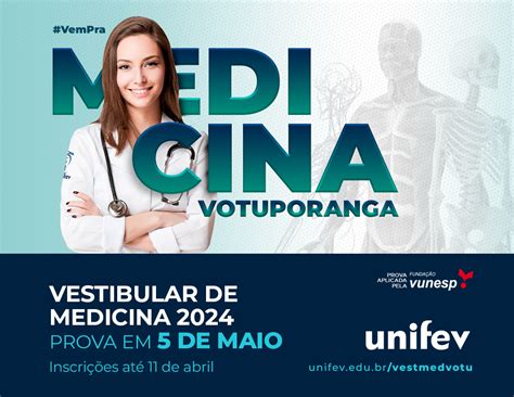 Unifev está inscrições abertas para o Vestibular de Medicina UNIFEV