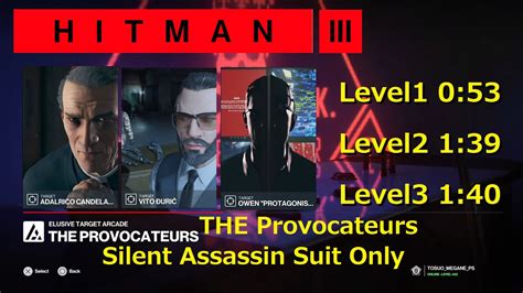 Hitman The Provocateurs Saso Speedrun Arcade