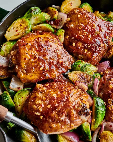 Hot Honey Garlic Skillet Chicken The Kitchn