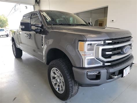 Pre Owned 2021 Ford F 350 Platinum 4 Door Crew Cab Truck In Delta 8026 Hellman Ford