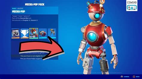 Fortnite Mecha Pop Pack Showcase Youtube