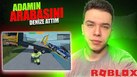 ROBLOX PARAMI VERMEDİ ARABAYI DENİZ ATTIM EMERGENCY HAMBURG YouTube