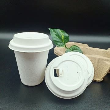 Biodegradable Mm Disposable Sugarcane Pulp Coffee Cup Lid