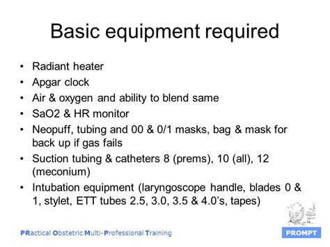 Neonatal Resuscitation Program: Equipment List For, 48% OFF