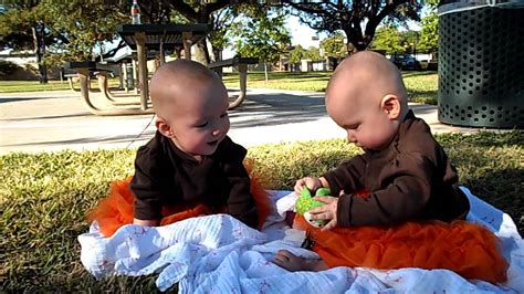 Baby Twin Laughing At Sister Youtube