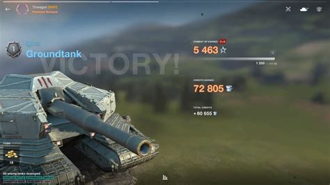 Groundtank Hybrid Nation Collectable Tier VIII Heavy 1754 Dmg 2