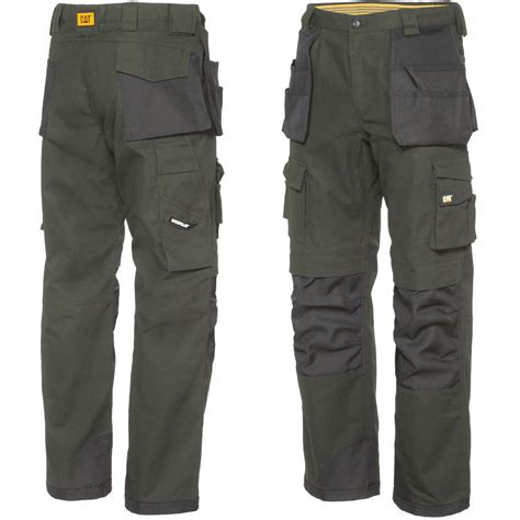 Caterpillar Work Pants Mens Cat Trademark Holster Cargo Tool Pockets