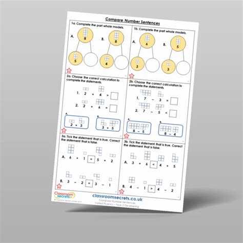 Compare Number Sentences Varied Fluency Resource Classroom Secrets