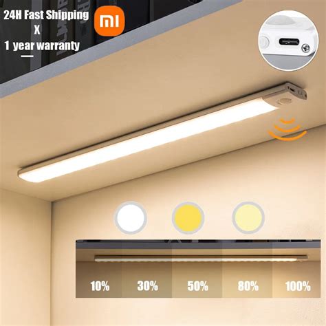 Xiaomi Luz Noturna LED Sem Fio Sensor De Movimento USB Recarreg Vel L