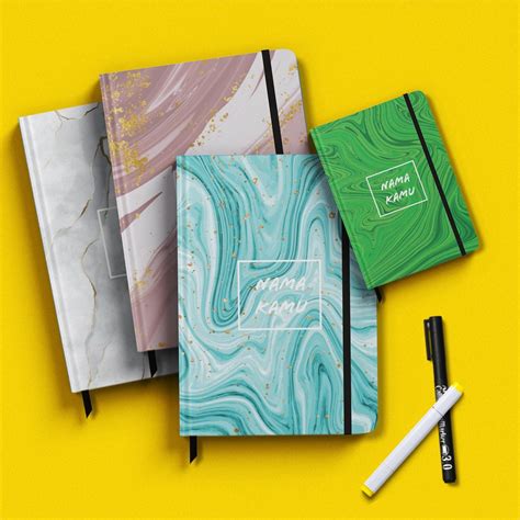 Jual Notebook Custom Nama Ukuran A Hard Cover Notebook Hardcover