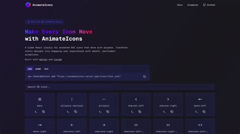AnimateIcons – Modern Animated React Icon Library