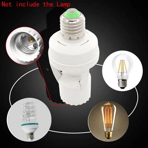 Led Pir Infrared Motion Sensor Lamp Switch Socket Identify Day And