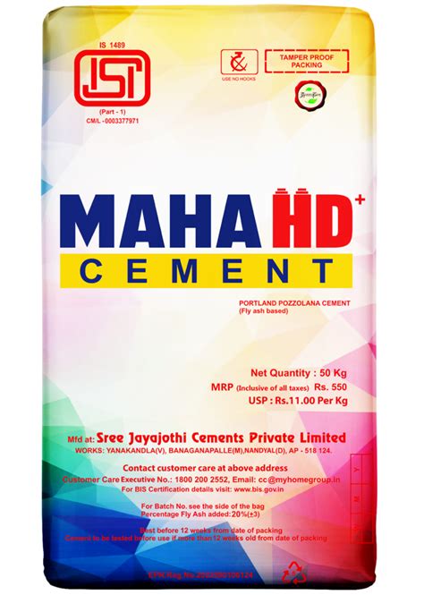 Mahacement Maha Hd Ppc Premium Quality Cement