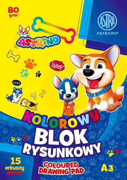 Blok Rysunkowy A3 Kolorowy Barwiony W Masie 15 Arkuszy