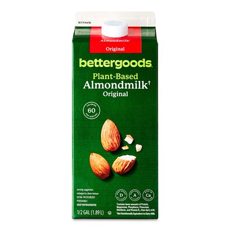 Bettergoods Plant Based Original Almondmilk Half Gallon